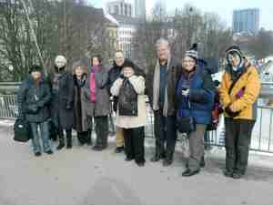 Auf dem "Eisernen Steg" Auf dem "Eisernen Steg" in Richtung "Städel"